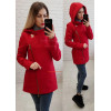 Женское короткое пальто с капюшоном