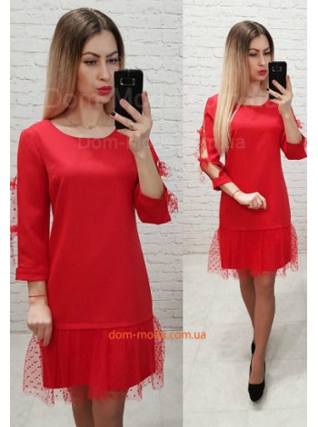 Нарядное мини платье