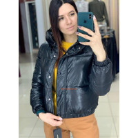 Дута шкіряна куртка жіноча