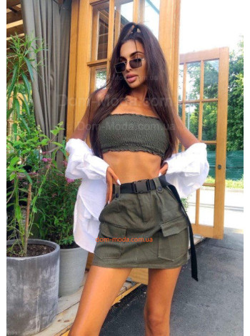 Юбка карго с поясом