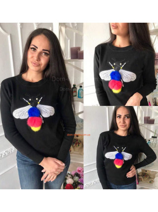 Модний жіночий светр "Бджілка" Модний жіночий светр "Бджілка"