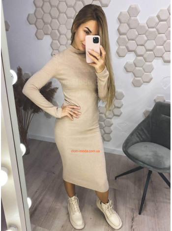 Модное женское платье гольф из ангоры