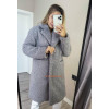 Женская искусственная шуба пальто из овчины