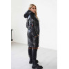 Блестящая демисезонная куртка большого размера