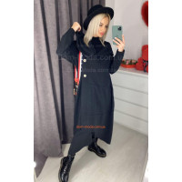 Довгий кардиган з капюшоном жіночий