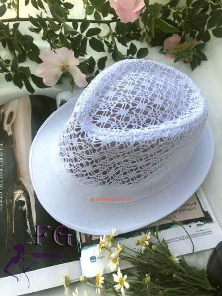 Жіноча літня ажурна шляпа