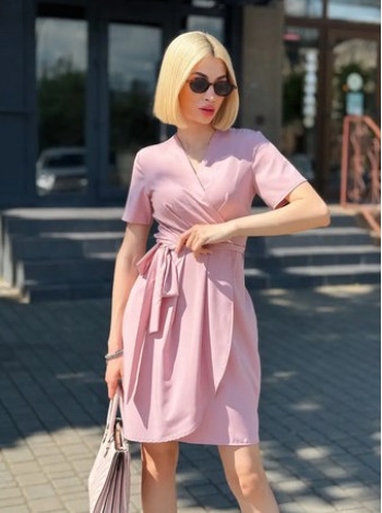 Недорогое летнее платье с запахом