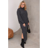 Теплий костюм зі спідницею і кофтою для повних жінок