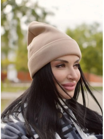 Модна шапка на флісі для дівчат 