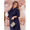 Женское деловое платье на запах для полных