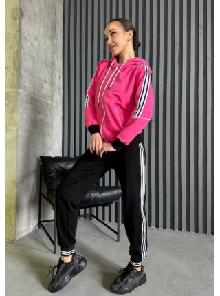 Жіночий спортивний костюм з лампасами: двійка
