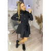 Модне коротке плаття рубашка з поясом