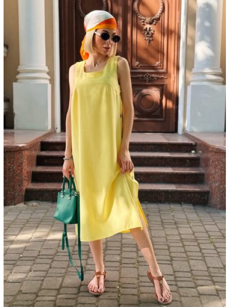 Льняна сукня на літо