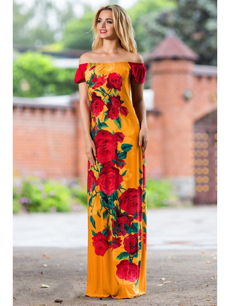 Довгий жіночий сарафан "Rose"