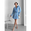 Сукня з рюшами на грудях