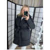 Жіноча зимова куртка з поясом